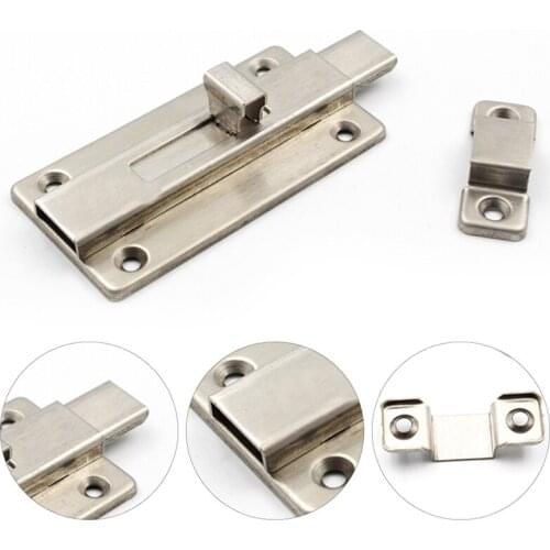 Stainless Steel Hasp Latch Lock Sliding Door Window Cabinet Locks Home Hotel Security door buckle Hardware Fitting Hot Sale