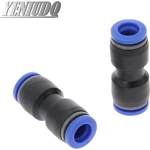 PU" PUG 4 6 8 10 12 14 16 MM OD Hose Pipe Straight Push in Fitting Pneumatic Push to Connect Air Quick Fitting