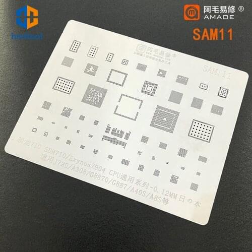 Amaoe SAM11 BGA Stencil Reballing for Snapdragon 710 For Samsung Exynos 7904 SDM710 J720/A305/G8870/G887/A40S/A8S