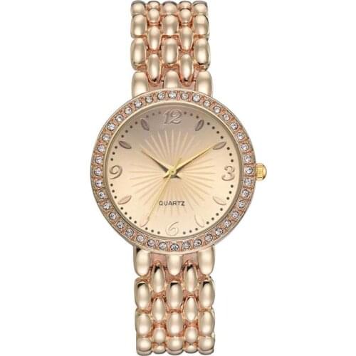 Luxury Brand lady Crystal Watch Women Dress Watch Fashion Quartz Watches Female Stainless Steel Wristwatches