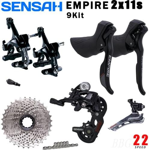 SENSAH EMPIRE 2x11 Speed 22s S For Road Bike Groupset Kit Shifter Derailleur Cassette 11v Caliper Brake UT 5800 R7000 R8000 105