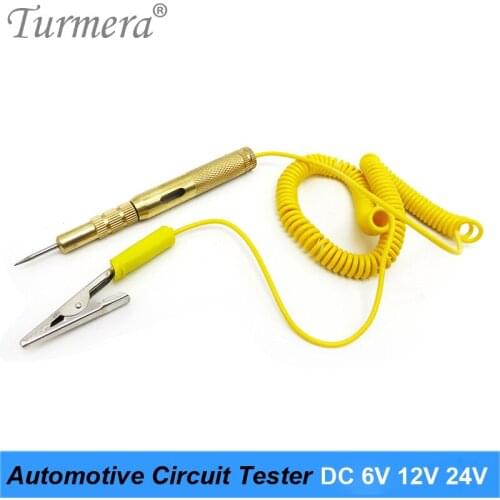 Automotive Circuit Tester DC 6V 12V 24V Copper Car Light Circuit Tester Lamp Voltage Test Pen Detector Probe Light System Test j