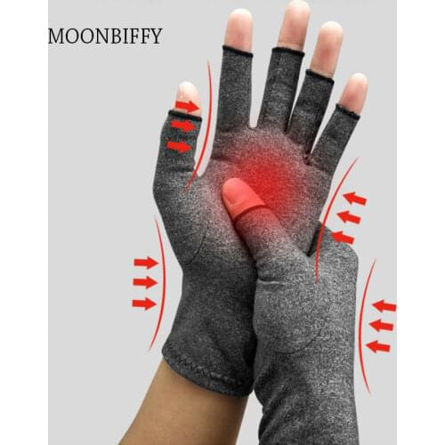 Unisex Men Women Compression Arthritis Gloves Cotton Joint Pain Carpal Relief Care Hand Mittens for Rheumatoid Osteoarthritis
