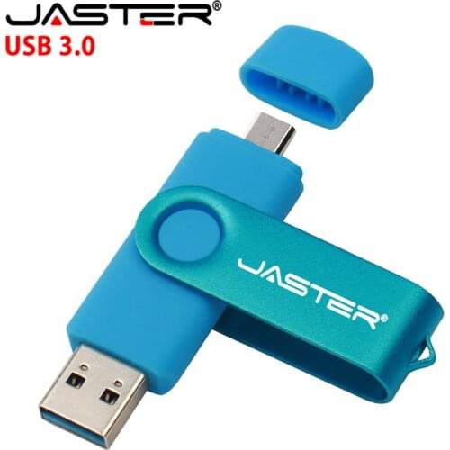 JASTER High Speed OTG USB Flash Drive Pen Drive 16gb Usb Flash Disk 32gb 64gb 128gb Usb Stick 3.0 Pendrive for Android Mobile