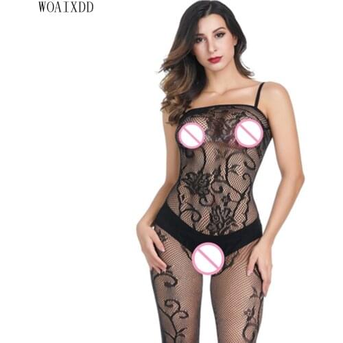 Women Sexy Lingerie Hot Sheer Nylon Bodystocking Plus Size Bodysuits Erotic Underwear Costumes Hot Lenceria Sex Body