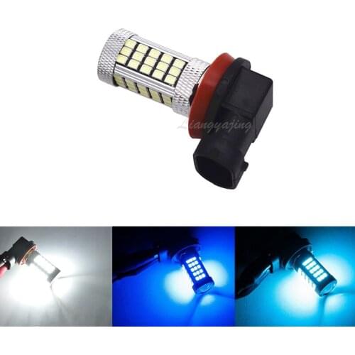 1pcs LED Fog Light Bulb 6000K H11 H8 66SMD HB4 HB3 9005 9006 Auto Fog Lamp DRL 12V Driving light