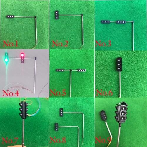 10pcs-5pcs HO scale Traffic Lights Technology Production Invention Signals Traffic Lights DIY Science Model Toys