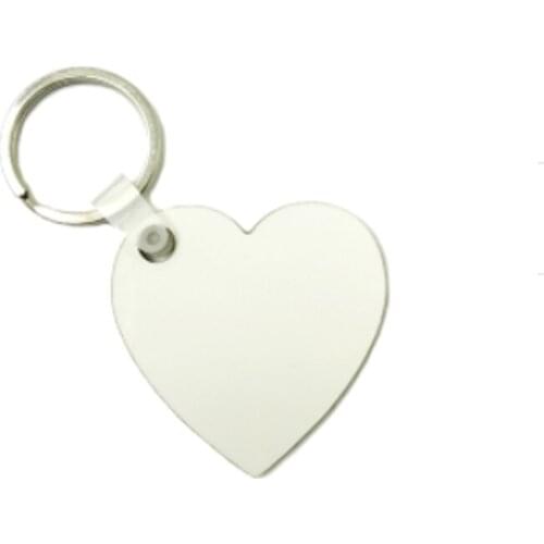 100pcs/lot Wholesale Fashion diy OEM Sublimation keychain Wooden Key Rings White blank MDF Key Chain for Heat Press