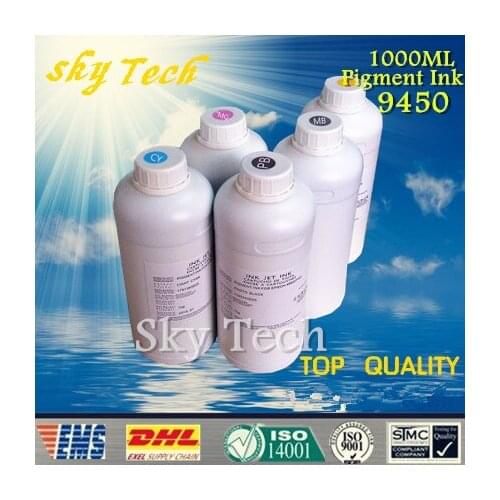 1L*5 Quality Pigment Ink For Epson T6121 T6128 series cartridges , Water proof Ink For Epson stylus pro 9450