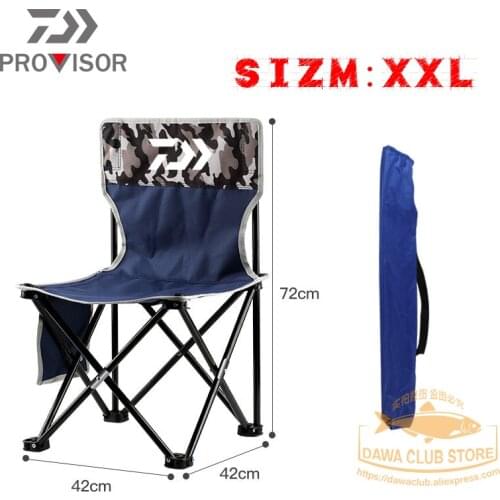2020 Ultralight DAWA Fishing Folding Chair DAIWA Outdoor Camping Chair Portable Beach Hiking Picnic Large Size Fishing Chair