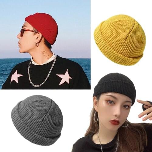 2021 beanie Winter Knitted Hat Wool Women‘s Hat Colors Cap For Men Kpop Popular use of personality
