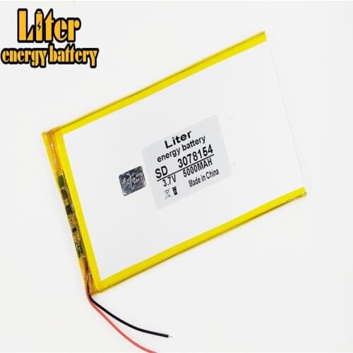 3078154 3.7V 5000mAH 3080150 Li-ion Tablet pc battery For 7,8,9 inch tablet PC Polymer lithiumion battery