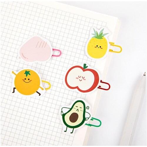 SIXONE 45 Pieces Kawaii Cartoon Fruit Series Stickers Creative Emoticon Pack Handbook Decoration decorative label Sticker
