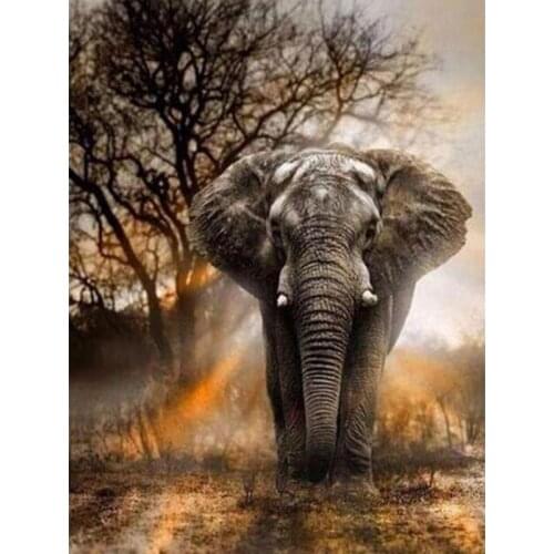 5D DIY Diamond Painting Protect The Animals Elephant Home Decor Handmade Diamond Painting