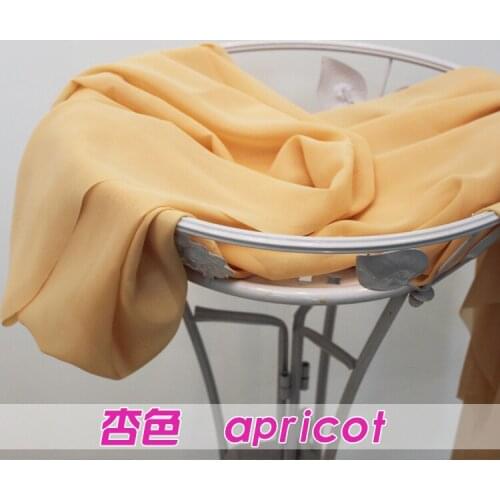 Apricot Chiffon Fabric Sheer Bridal Wedding Dress Lining Fabric Skirt 60" Wide 5 Yards Per lot Free Shipping