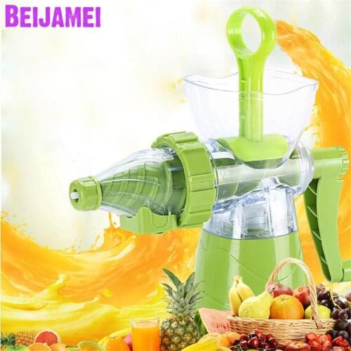 BEIJAMEI Multifunctional fruit vegetables juice machine household hand mini juice juicer machine