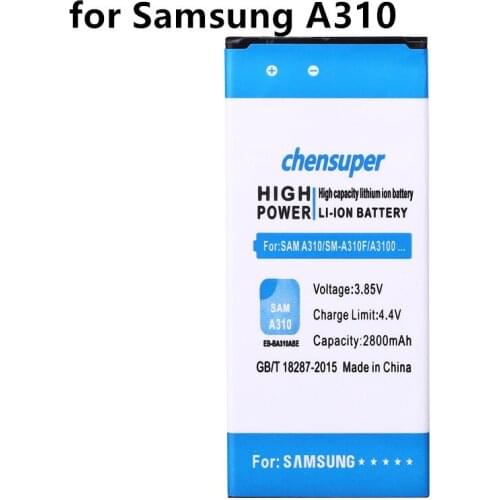 2019 NEW chensuper Arrival EB-BA310ABE Battery 2800mah for Samsung A3 A310F mobile pHone High Quality