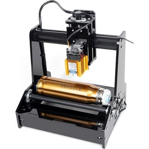 For stainless steel wood paper CNC Cylindrical Laser Engraver Machine Automatic with 15W DIY Cutting Plotter