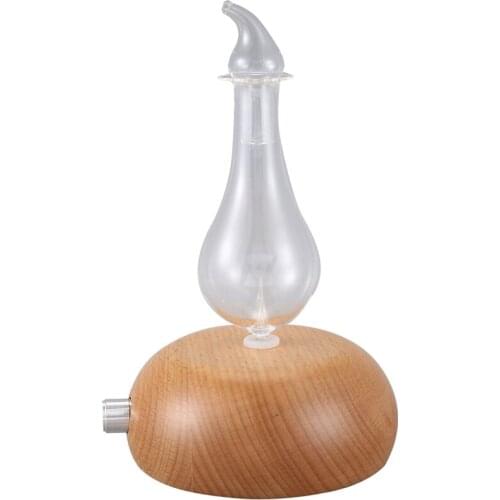 Wooden Glass Aromatherapy Pure Essential Oils Diffuser Air Nebulizer Humidifier Household Humidifier Air Conditioning Appliance