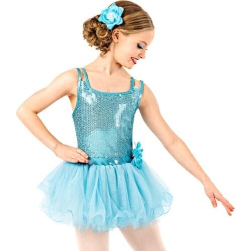 Childrens Ballet Tutu Dress Princess Skirt Girls Ballet Dance Dress Female Sequined Gauze Skirt Performance Stage Suit D-0446