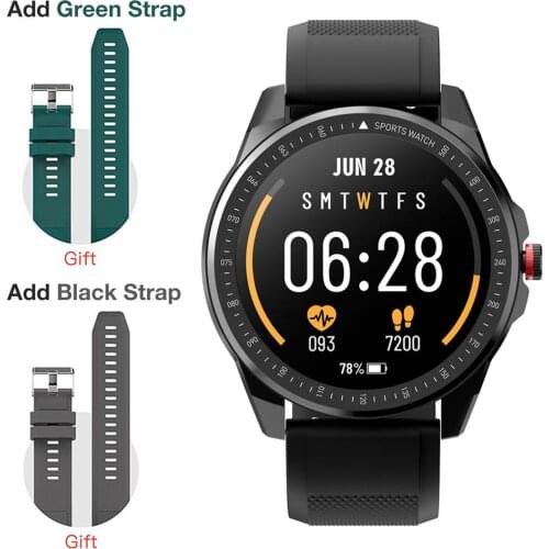 For TICWRIS Tempered Glass Sports Modes Smart Watch Fitness Tracker Waterproof Sports Wristband With Touch Screen