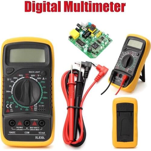 Electrical Digital Multimeter Portable Backlight AC DC Ammeter Voltmeter Ohm Tester Meter Handheld LCD Voltmeter Volt