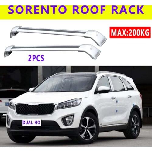 2Pcs Roof Bars for KIA SORENTO III (UM) | PRIME [2015-2019] Aluminum Alloy Side Bars Cross Rails Roof Rack Luggage Carrier