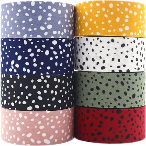 10 Yards 1" 25MM 1.5" 38MM Dot Ribbon Handmade Sewing Crafts DIY Hair Bow Tie Make Fabric Accessories 2021063001