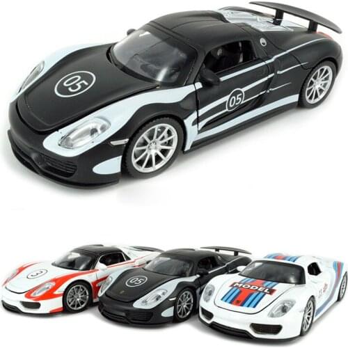 Hot scale 1:32 wheels diecast super sport car metal model with light and sound pors MARTI pull back racing vehicle toys
