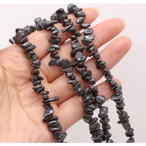 Fashion Irregular Beads Natural Stone Silver Obsidian Gravel Beaded for Jewelry Making DIY Necklace Bracelet Accessories 5-8mm