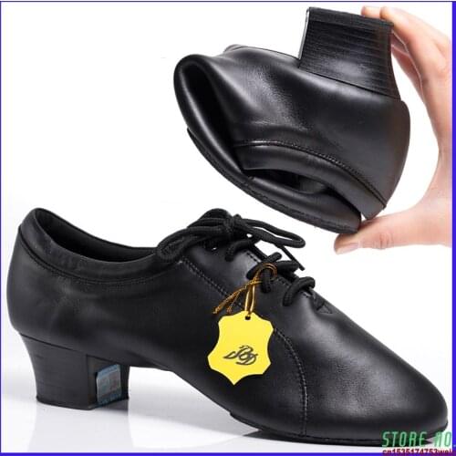 Sports Game Dedicated Dance shoes Latin Men shoe Christmas Gift 419 Genuine Leather Dance school for Wear-resistant Non-slip
