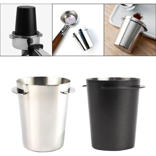 Stainless Steel Dosing Cup Powder Feeder Part for 54mm Machine Coffee Tamper,Detachable Design Coffee Accessories