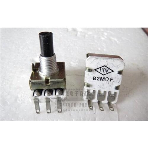 Original new 100% B2M B2MF ceramic potentiometer handle length 15MM round handle aperture 8MM (SWITCH)