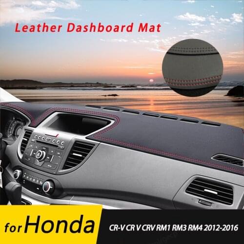 For Honda CR-V CR V CRV RM1 RM3-4 2012-2016Leather Anti-Slip Mat Dashboard Cover Pad Sunshade Dashmat Protect Carpet Accessories