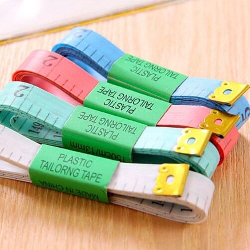 Sale 1PC Hot Tape Measure High Quality Home Supplies Double-ended Random Color Plastic Promotional 1.3*150CM Portable