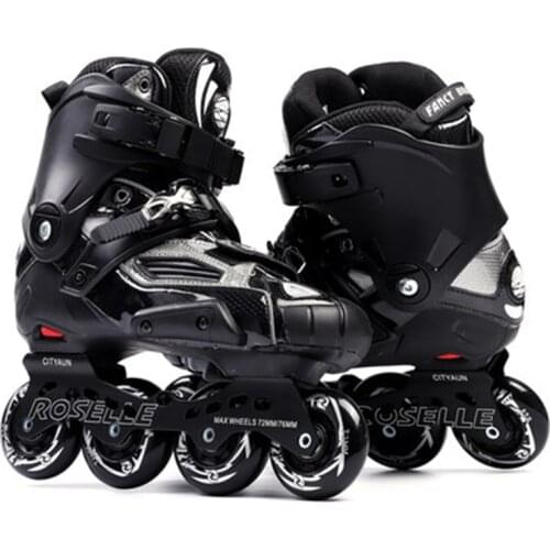 Carbon fiber roller skates adult soft-face shoes HV skates adult inline skates fancy flat shoes professional speed skating