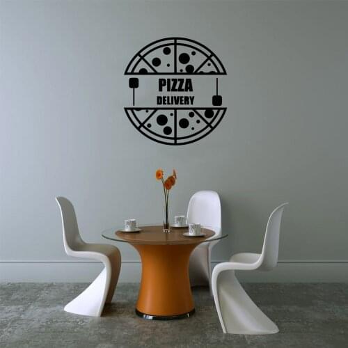 Romantic Pizza Wall Sticker Home Decor Decoration For Living Room Bedroom Vinyl Mural Decal