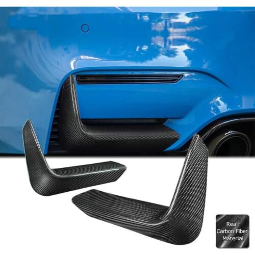 Real Carbon Fiber Rear Bumper Splitter Spoiler Lip Flaps Corner Cupwing For BMW F80 M3 2015- 2019 F82 F83 M4 2014-2019 16 17 18