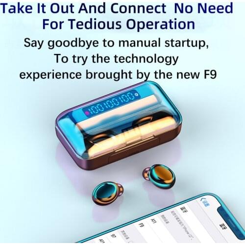 TWS Bluetooth 5.0 Earphones With Charging Box Wireless Sports Waterproof Earbuds Stereo Touch Control Headset Noise Cancel