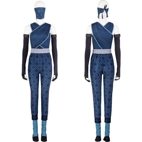 Adult Women Last Dragon Cosplay Young Raya Suits Costume Outfit Halloween Party Full Props Suit