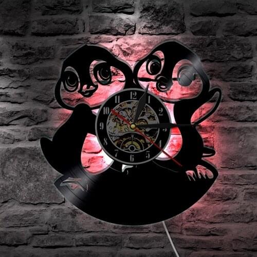 Funny Penguins Cute Animal LED Lighting Color Changing Wall Light Remote Controller LED Backlight Modern Interior Decor