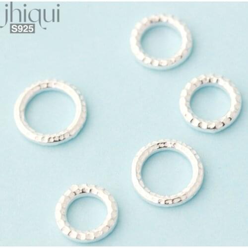 10/11mm 925 Sterling Silver Closed Circle Spacer Beads for Diy Bracelet Loose Beads Fine Jewelry Finding