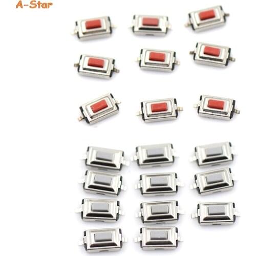 10pcs/lot Momentary Two Pin Push Button Switch SMD Tactile Tact Push Button Micro Switch For MP3 MP4 3*6*2.5 MM