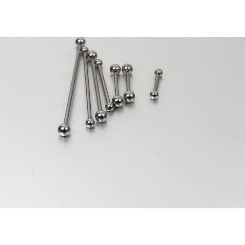2 Pieces 16G Stainless Steel Earring Straight Barbell Ear Tragus Body Piercing 2mm Mini Ball Nipple Tongue Ring