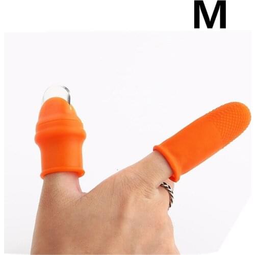 5 pcs Silicone Thumb Knife Finger Protector Vegetable Harvesting Knife Plant Blade Scissors Cutting Rings Garden Gloves