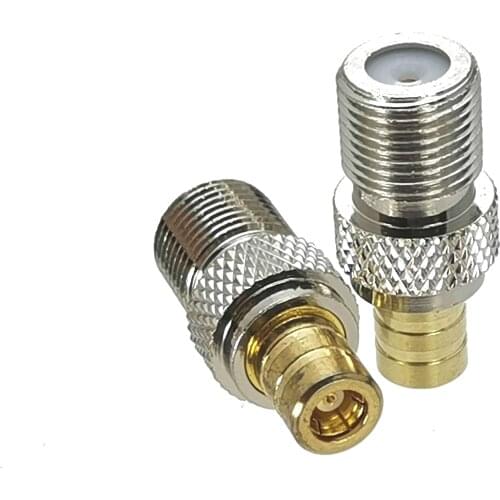 10pcs Conversion Adapter F TV female Jack to SMB female Jack RF coaxial connector for radio