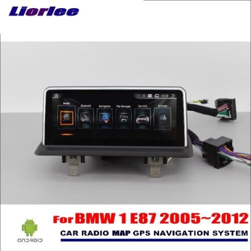 Liorlee For BMW 1 E87 2005-2012 Car Radio Android Multimedia Player GPS Navigation System HD Screen Audio Video Display TV