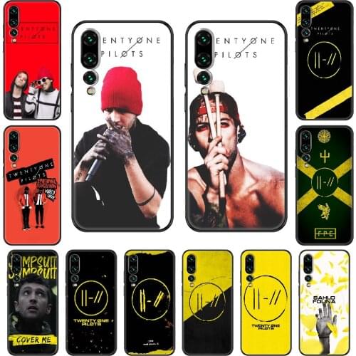 Twenty One Pilots 21 Pilots Phone case For Huawei P 8 10 20 30 Smart Plus 2019 Z Lite Pro 2017 2019 black tpu cell cover soft