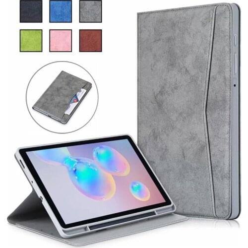 Tablet For Samsung Galaxy Tab S6 Lite Case 10.4" P610 P615 Wallet Stand Shell For Galaxy Tab S6 Lite Case with Pencil Holder