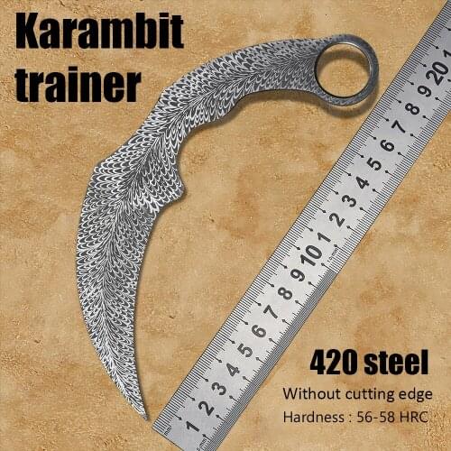 Cs go knife karambit trainer fixed blade knife self defense weapons knives tactical outdoor utility knife